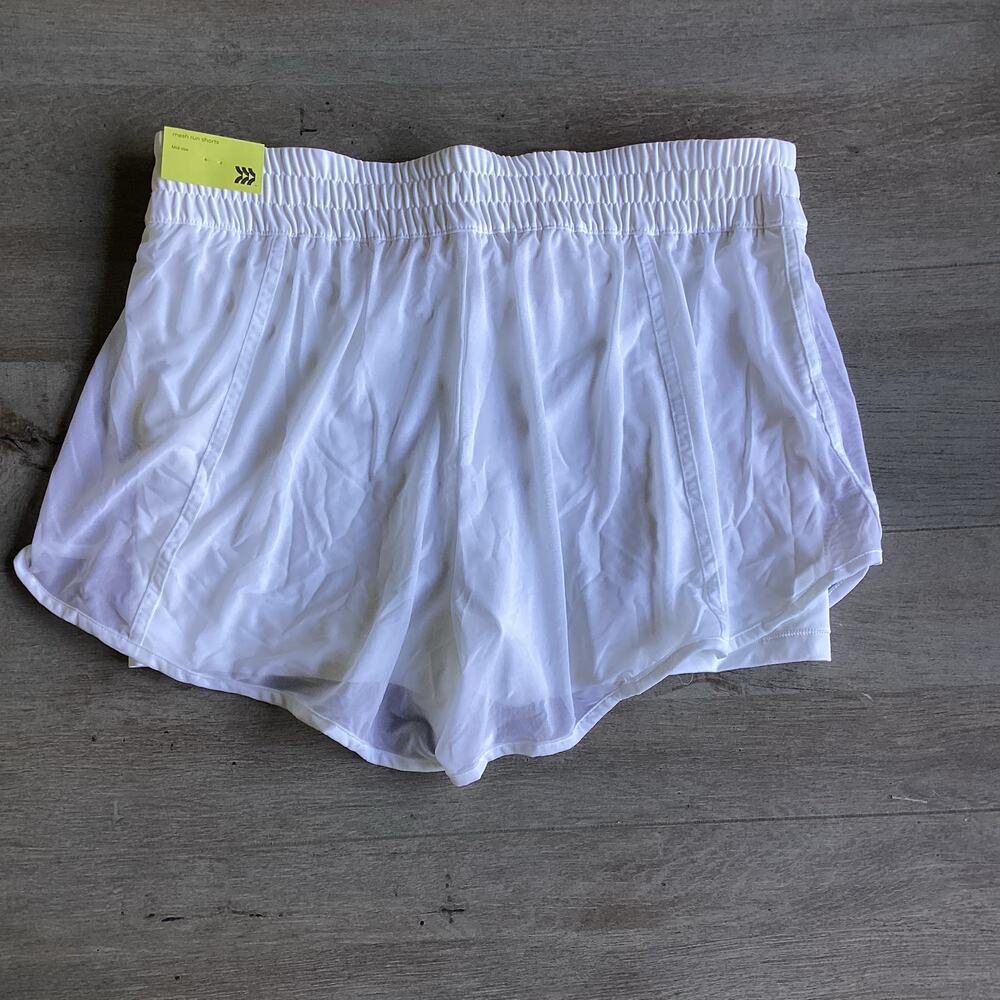 All in Motion Women's White Running Shorts XS NWT